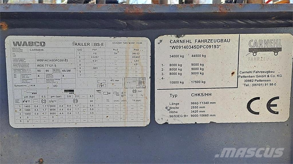 Carnehl siirtoteli Kippi-PPV Damperli çekiciler