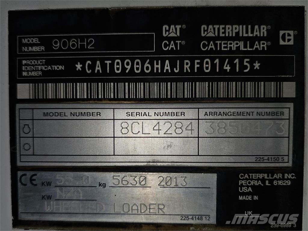 CAT 906H2 Фронтальні навантажувачі
