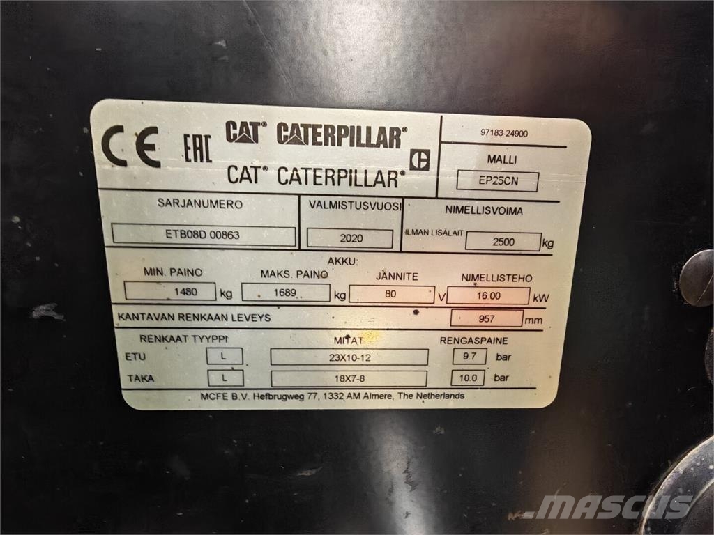 CAT EP25CN Sähkötrukit