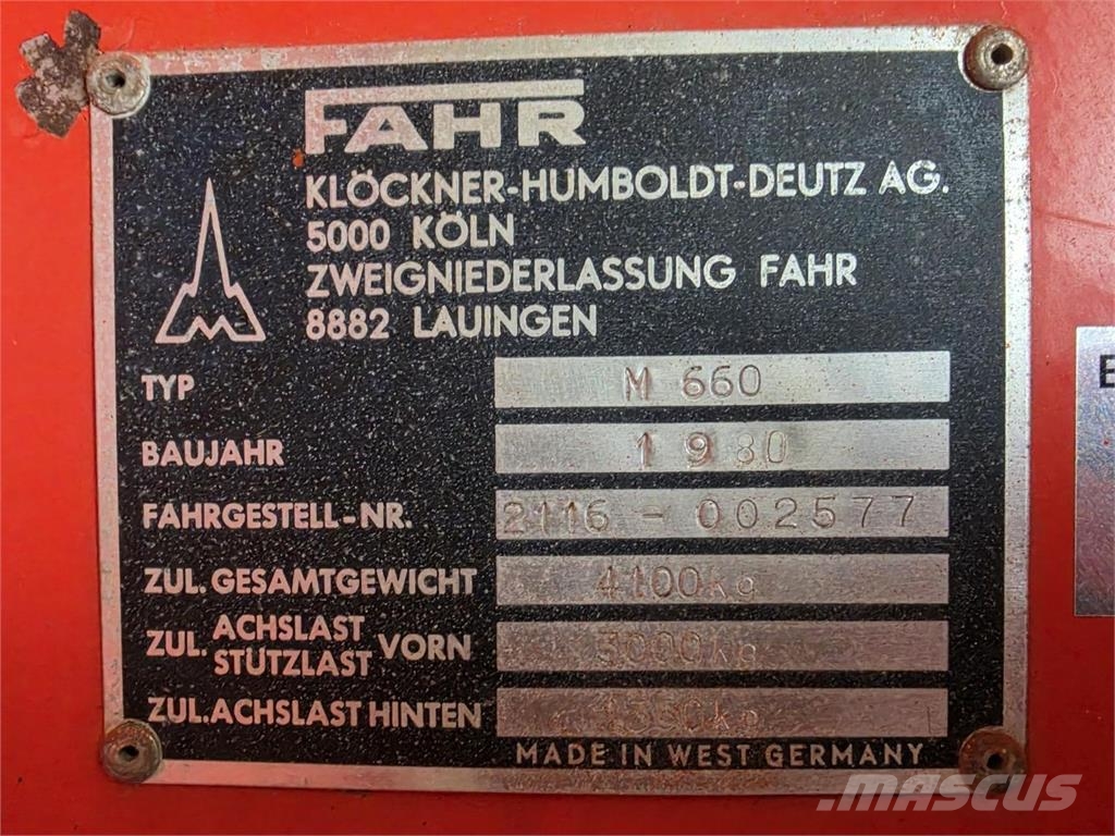 Deutz-Fahr M660 Mietitrebbiatrici