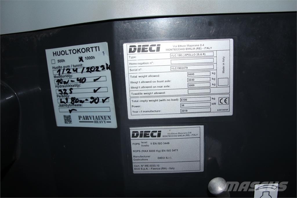 Dieci Apollo R مناولات متداخلة