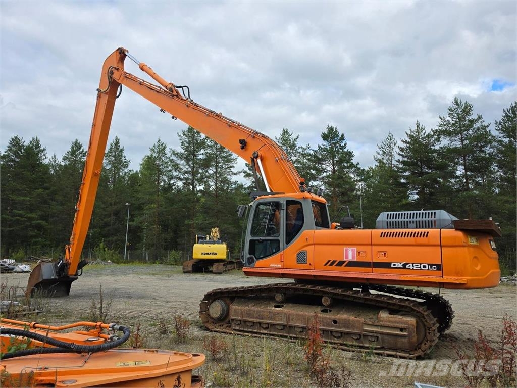 Doosan DX420LC Pitkäpuominen Bageri dugog dosega