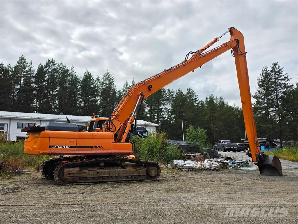 Doosan DX420LC Pitkäpuominen Bageri dugog dosega