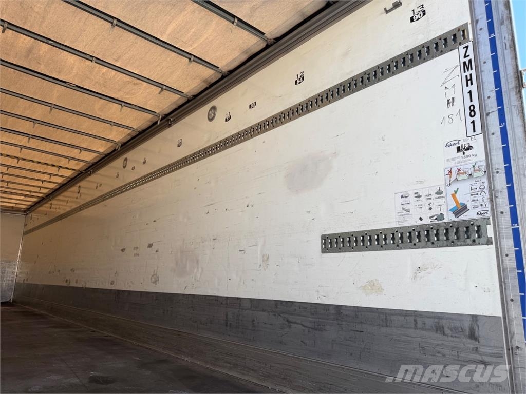 Ekeri Kokosivuaukeava liukukatto نصف مقطورات ذات هيكل صندوقي