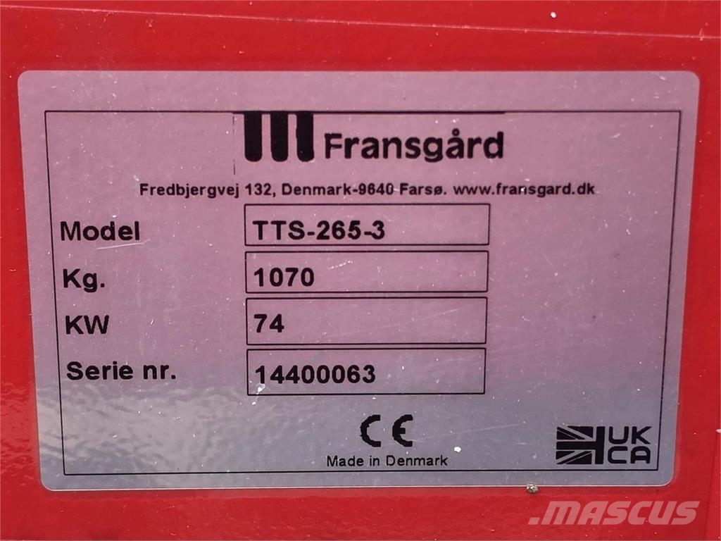 Fransgård TTS 265-3 Lumilinko Snöslungor och -fräsar
