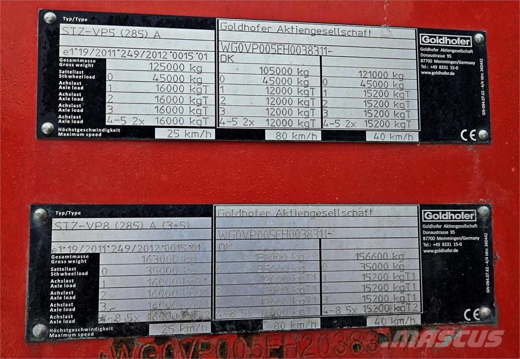 Goldhofer STZ-VP8,A PPV Lavetti Low loader-semi-trailers