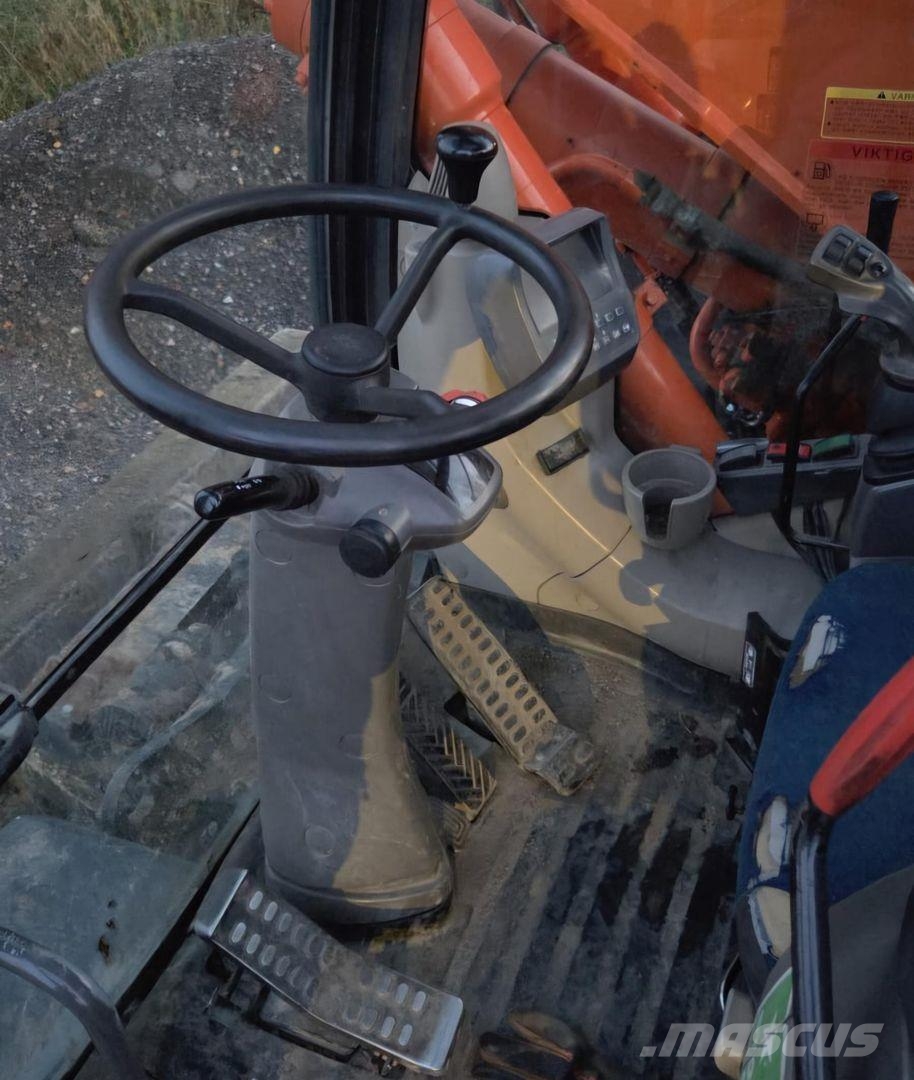 Hitachi ZX140W-3, Engcon, Webasto, 3 kauhaa, rasvari Ekskavatori uz riteņiem