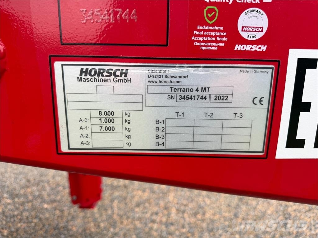 Horsch Terrano 4MT Grades de discos