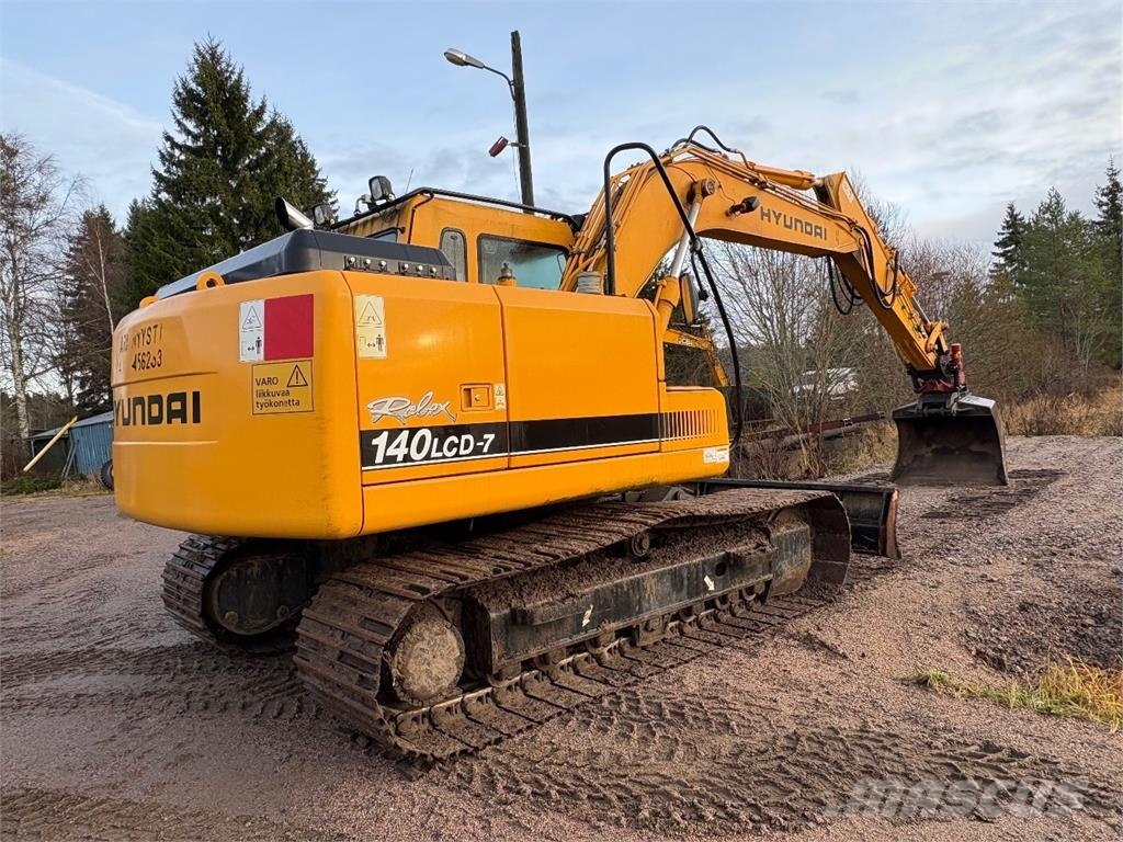 Hyundai Robex 140 LCD-7 Rototilt, Luiskakauha Excavadoras sobre orugas