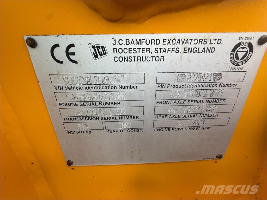 JCB 2CXL Læssemaskiner på hjul