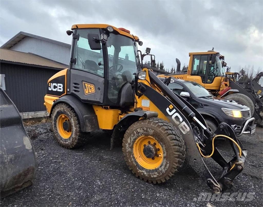 JCB 409, Kauha, Piikit, Aura, Hiekoituskauha Cargadoras sobre ruedas