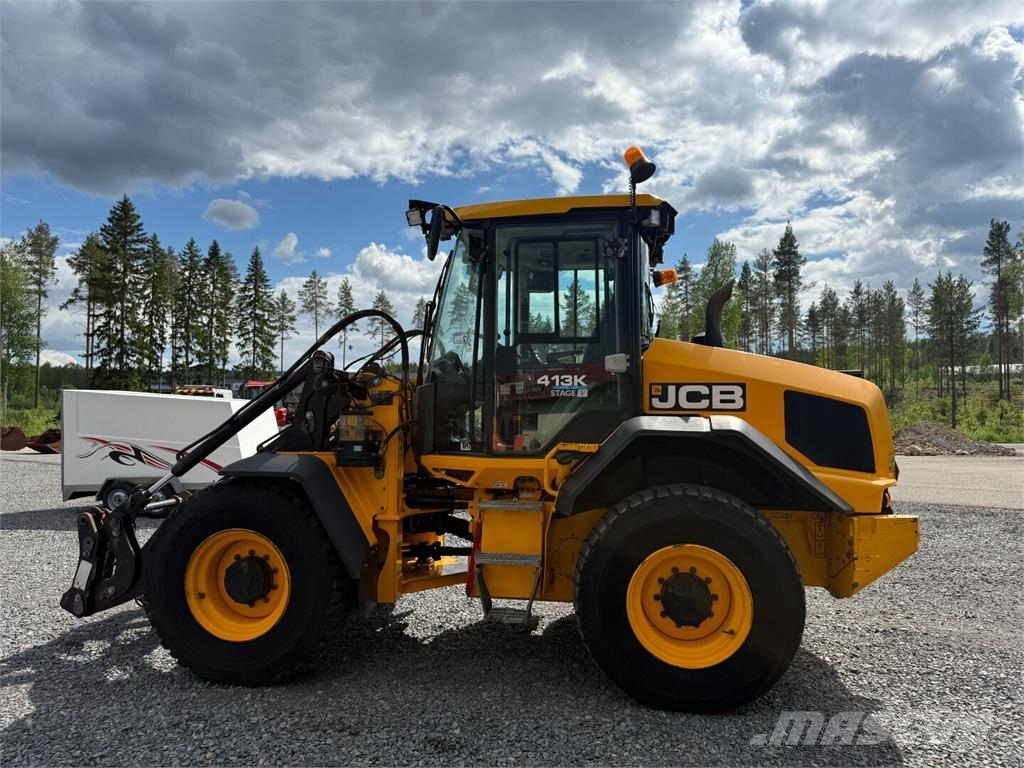 JCB 413K Gumikerekes homlokrakodók