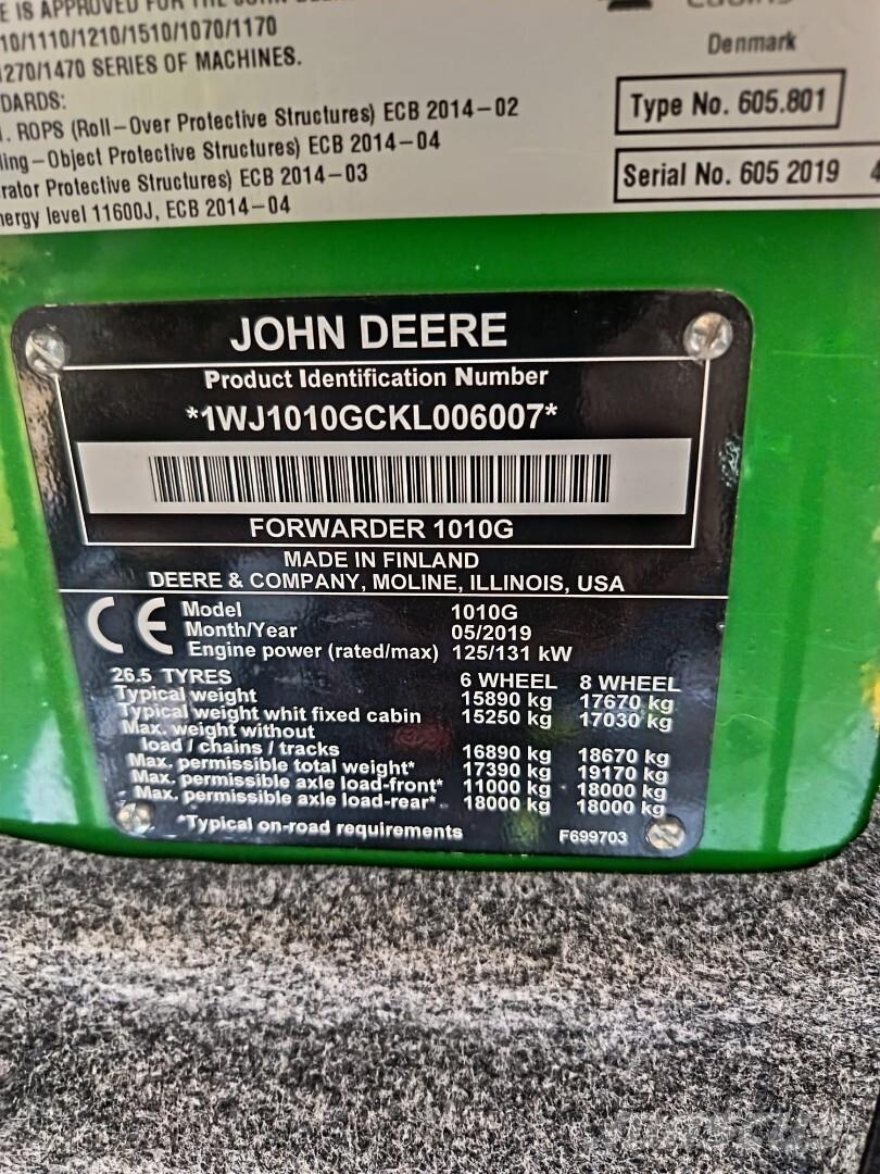 John Deere 1010 G Forvarderi