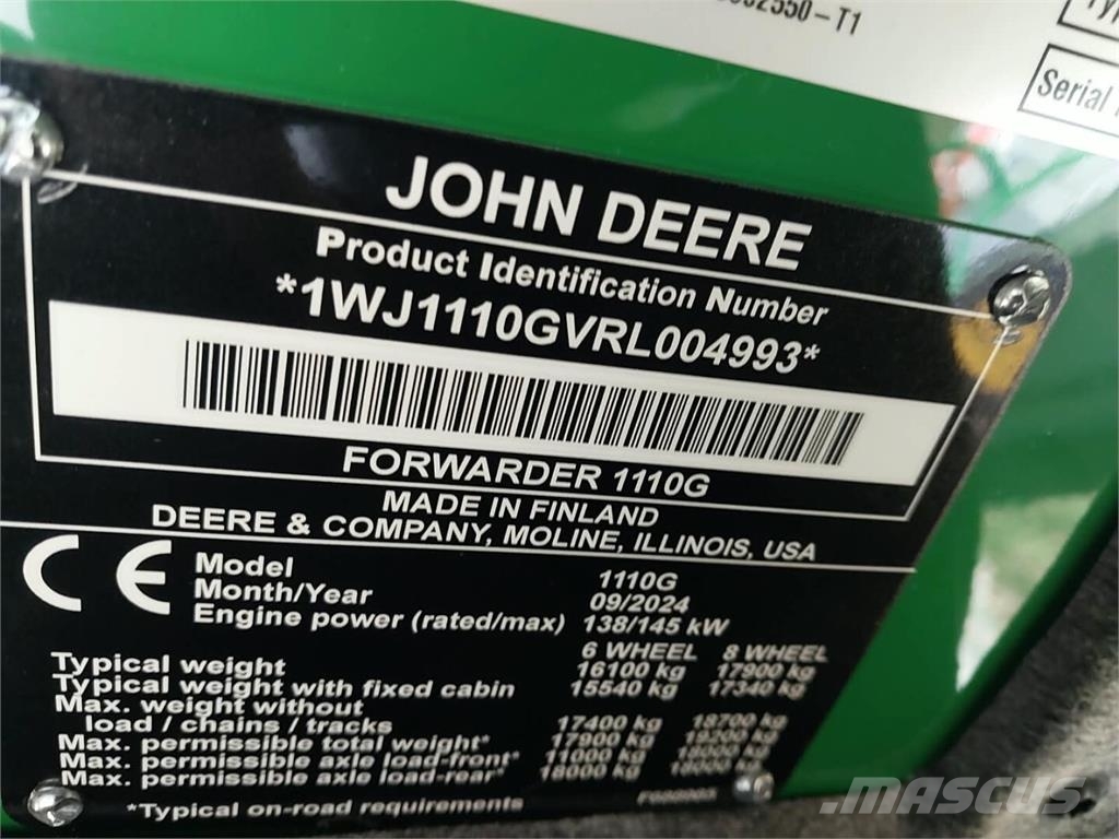 John Deere 1110 G Forvarderi
