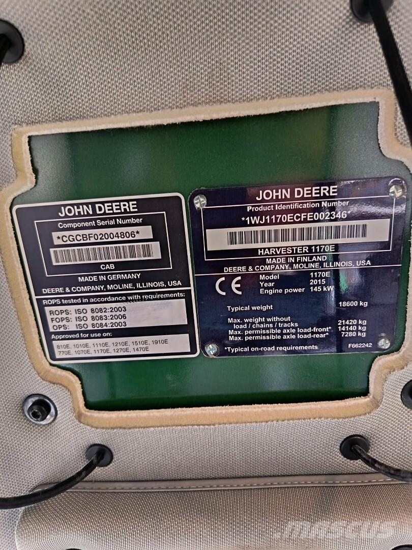 John Deere 1170 E حصادات