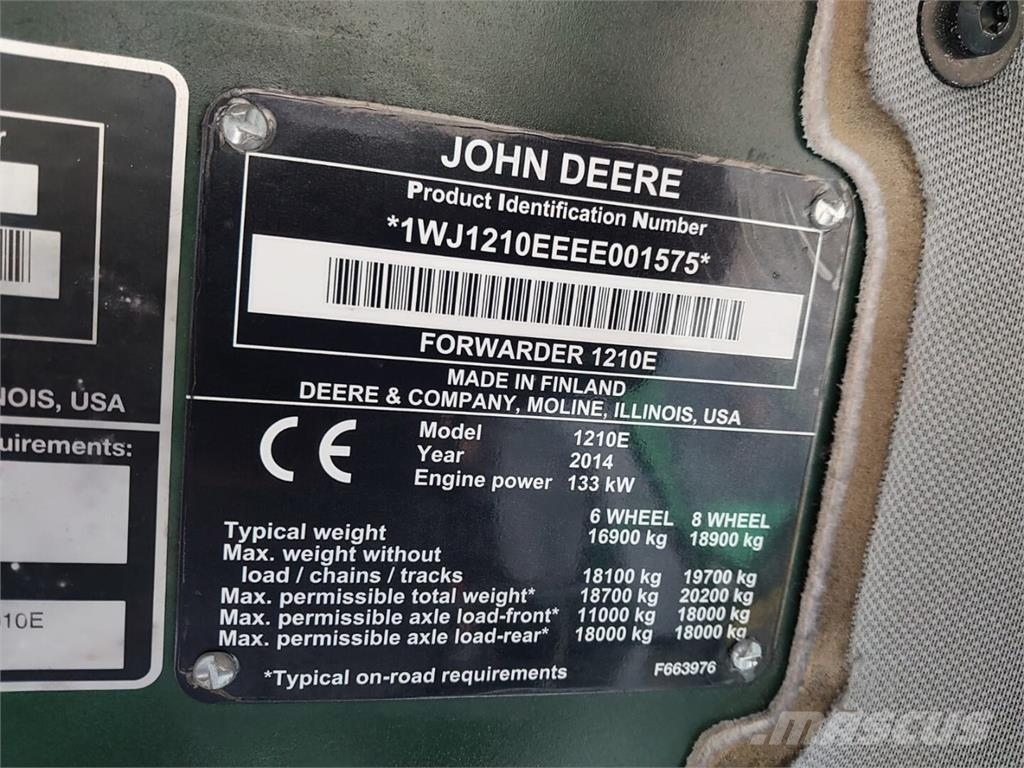 John Deere 1210E Kuormatraktorit