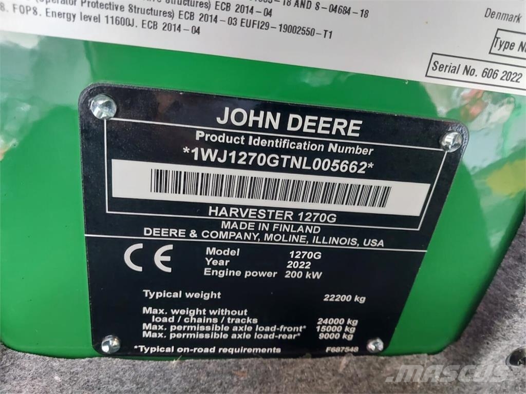 John Deere 1270 G Θεριζοαλωνιστικές μηχανές