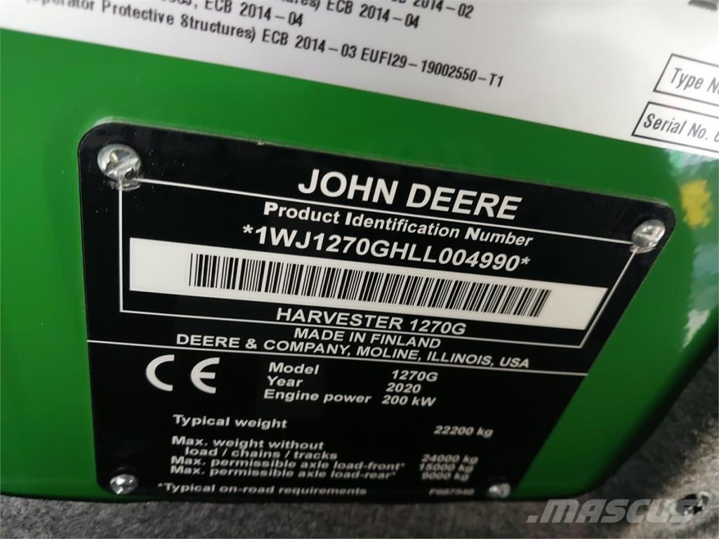 John Deere 1270 G Abatteuse