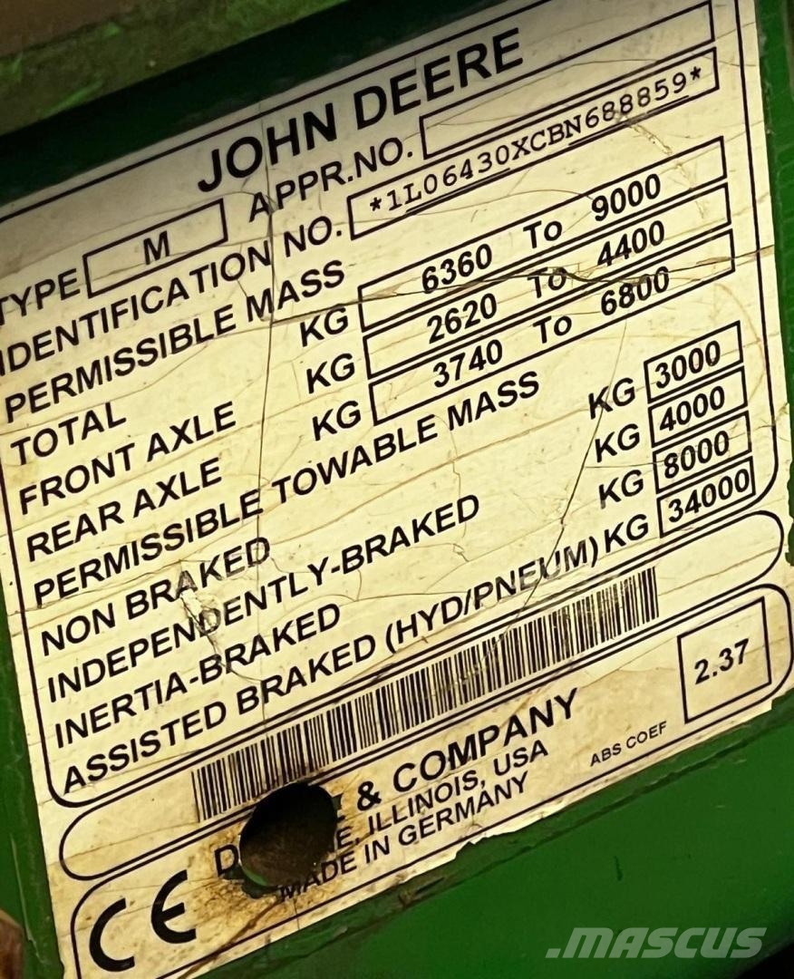 John Deere 6430, Etukuormaaja Tractoren