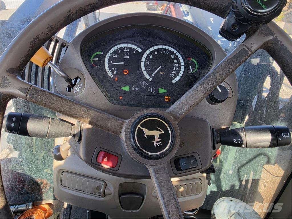 John Deere 6830, Quicke Q65, Kauha, Piikit Tracteur