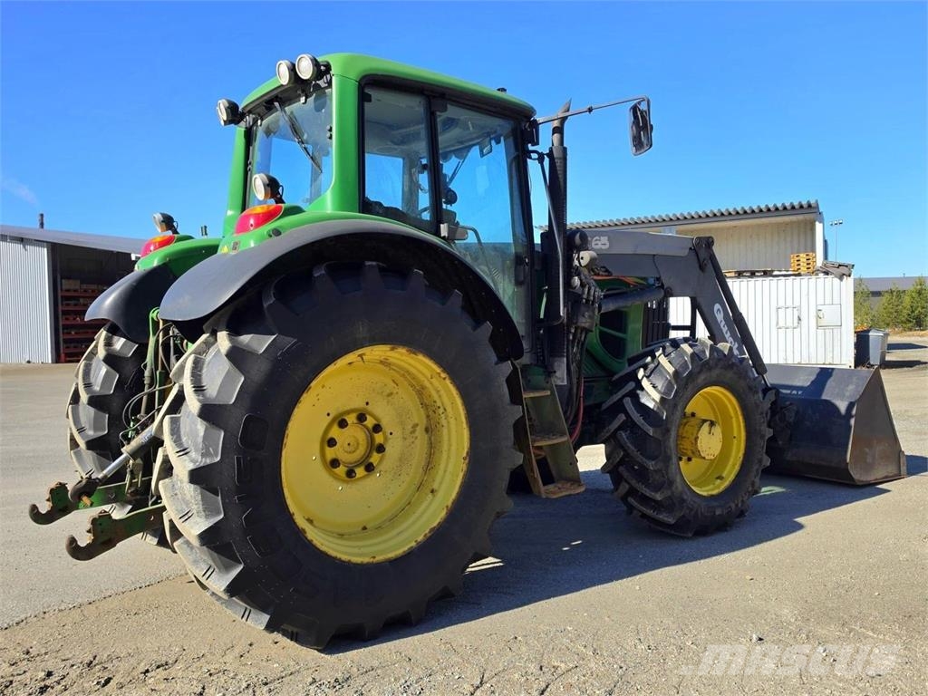 John Deere 6830, Quicke Q65, Kauha, Piikit Tracteur