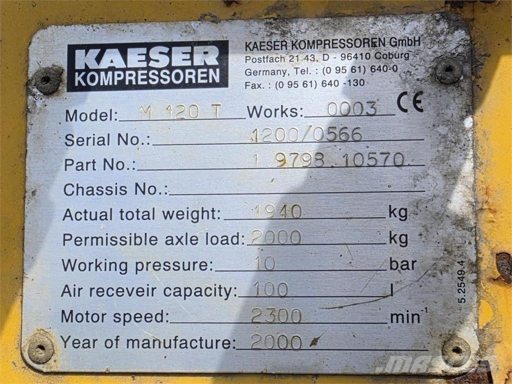 Kaeser M120T Kompressori Compresoras