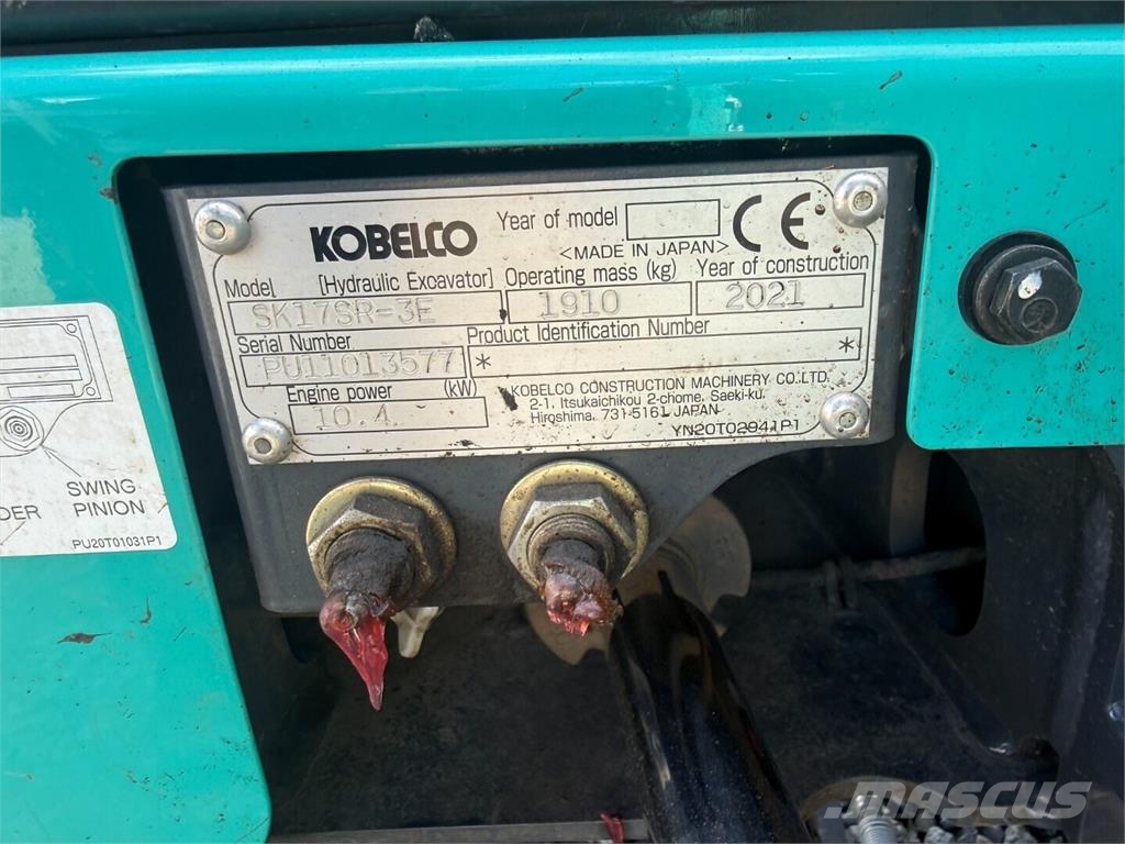 Kobelco SK17SR-3E حفارات صغيرة أقل من 7 طن (حفارات صغيرة)