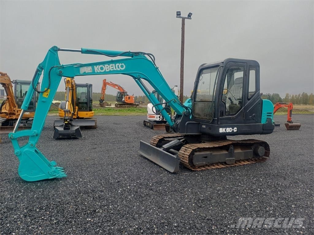 Kobelco Sk60 rautateloilla Minikaivukoneet < 7t