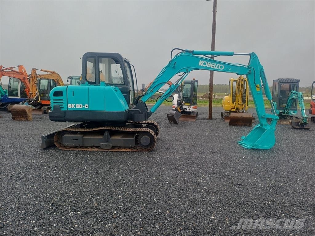 Kobelco Sk60 rautateloilla Minikaivukoneet < 7t
