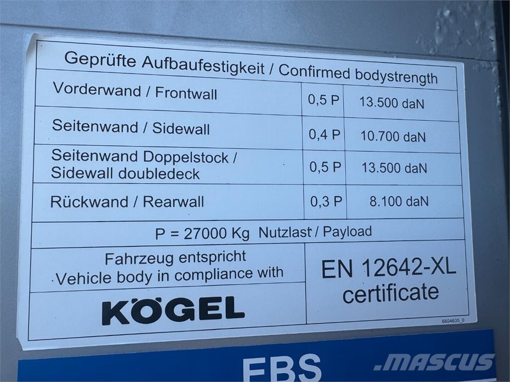 Kögel Avolava Flatbed çekiciler