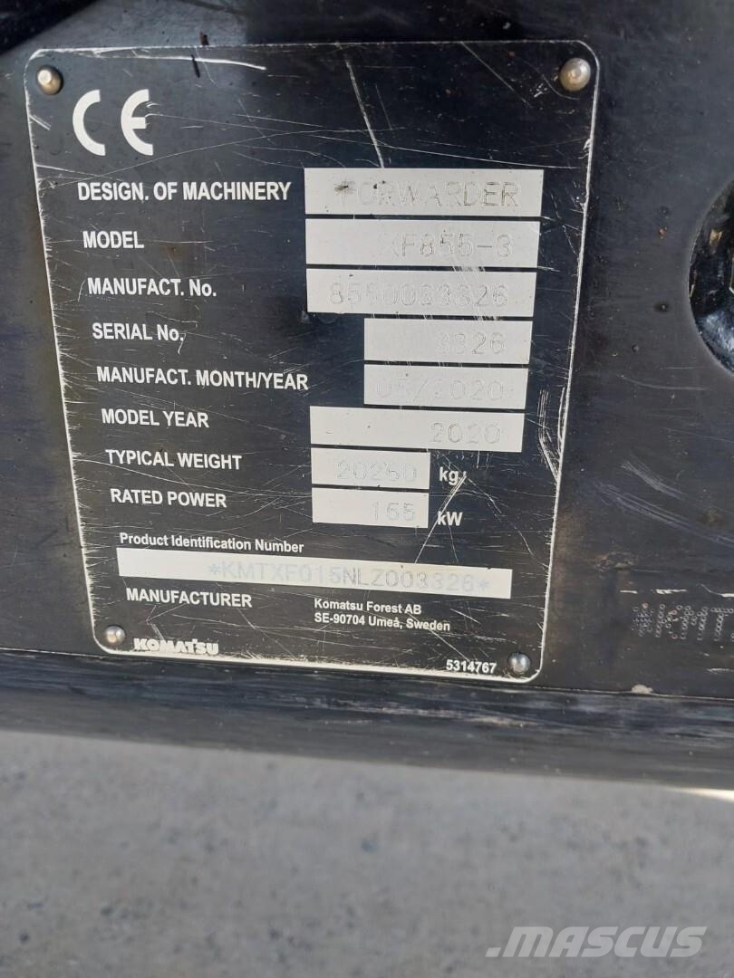 Komatsu 855 Μεταφορείς ξυλείας