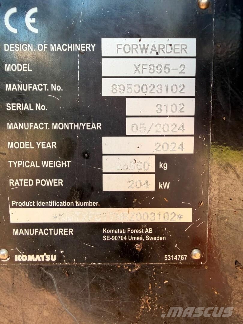 Komatsu 895 Forwarder