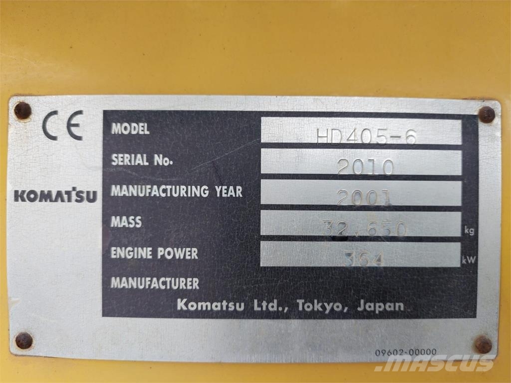 Komatsu HD 405-6 ساحبات مفصلية