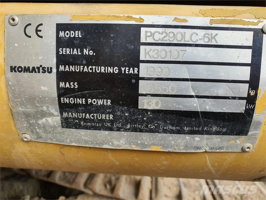 Komatsu PC 290 LC-6K, Kauha, Marttiini 履带挖掘机