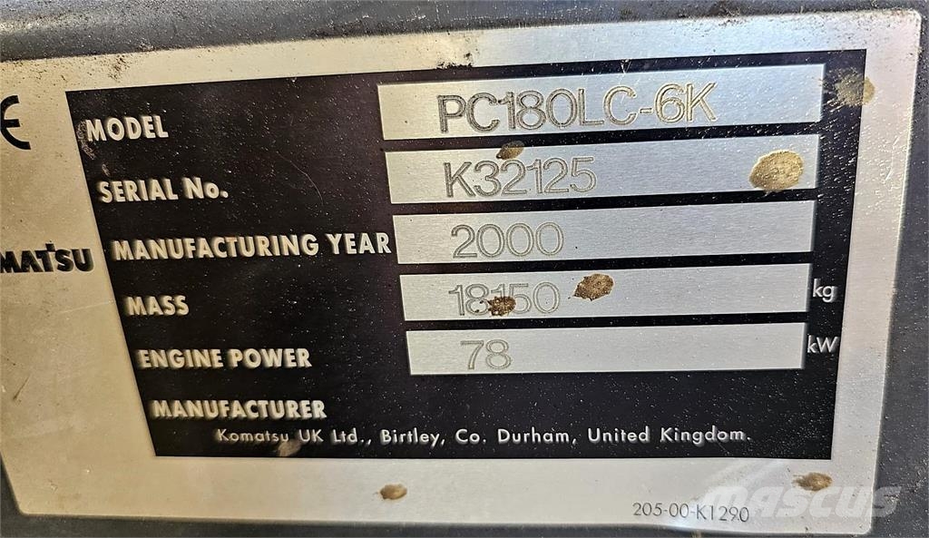 Komatsu PC180LC-6K, Kauha حفارات زحافة