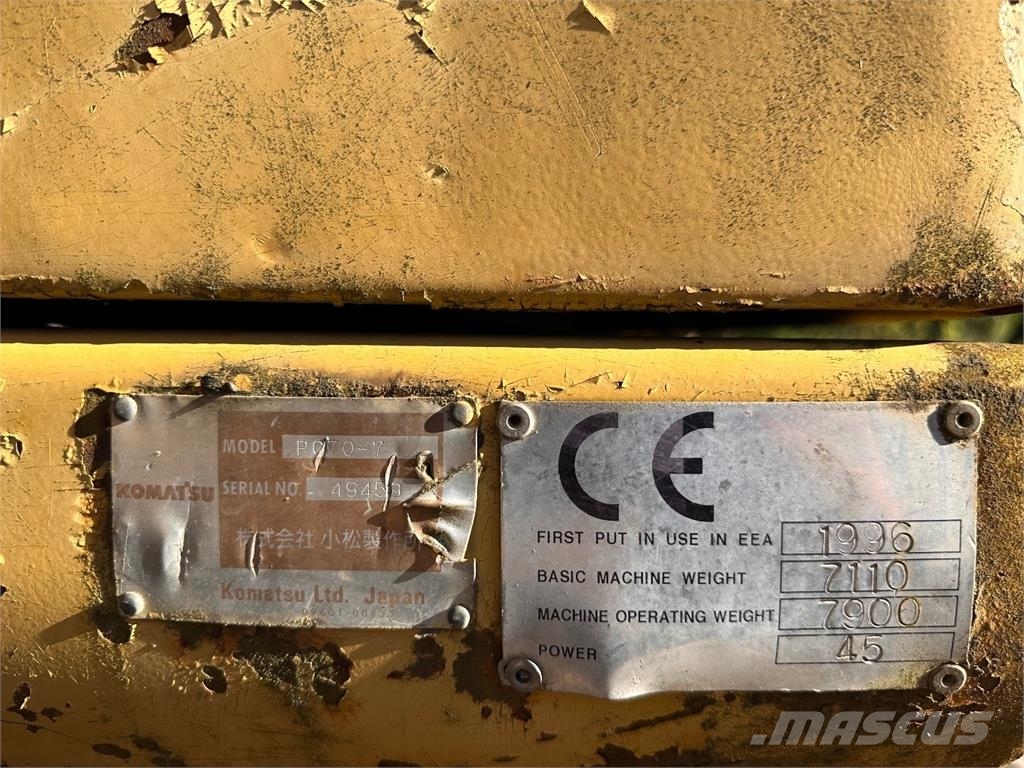 Komatsu PC70-7 Väikeekskavaatorid 7t-12t