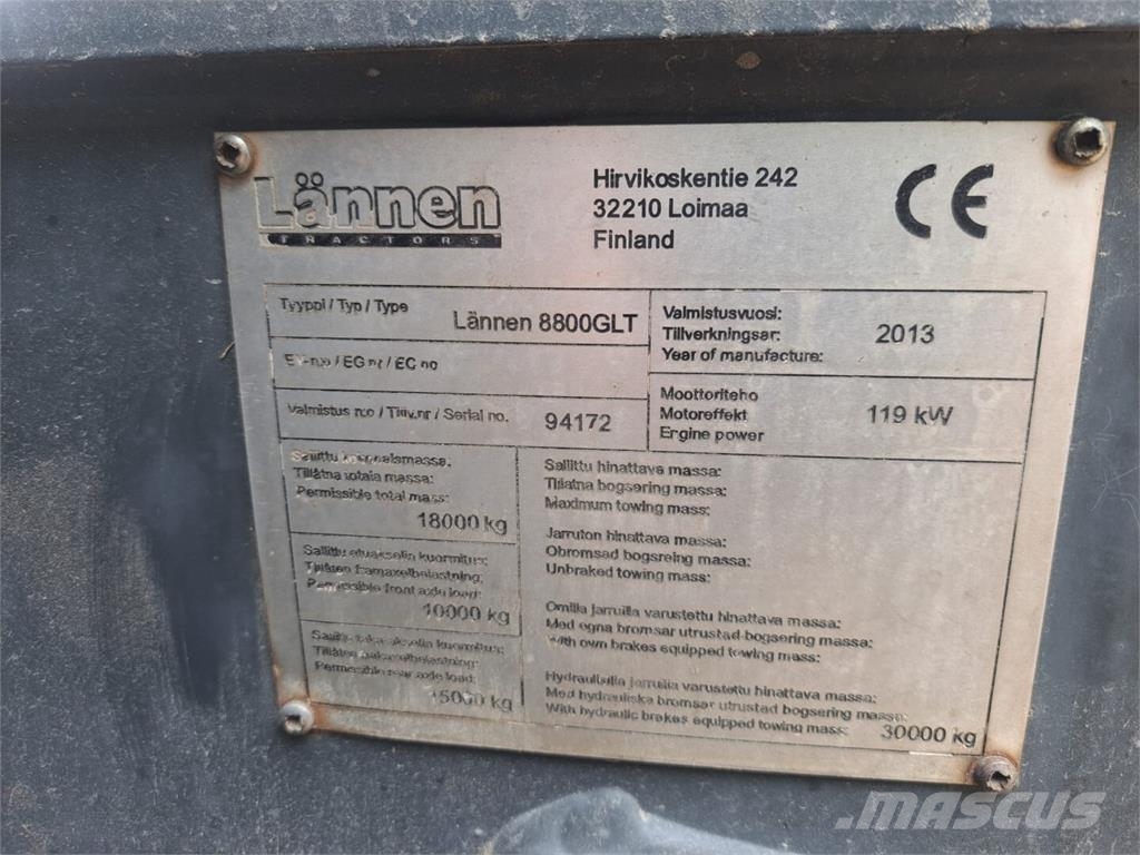 Lännen 8800 Εκσκαφείς Φορτωτές τύπου JCB