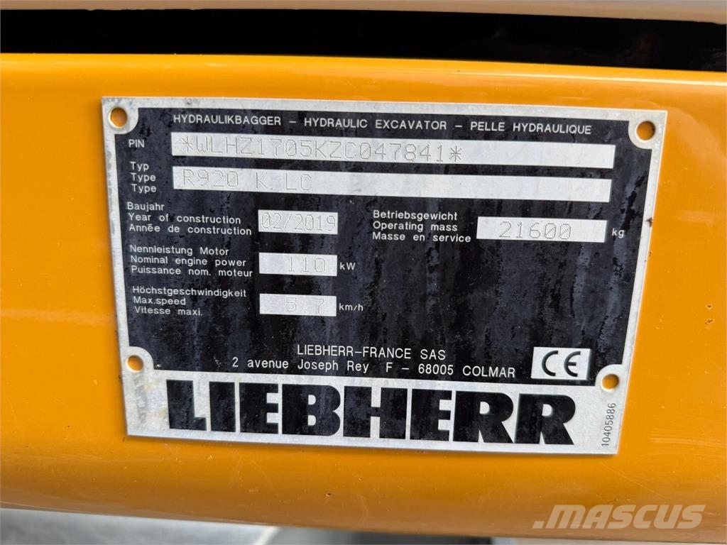 Liebherr R920 Compact + Marttiini Excavadoras sobre orugas