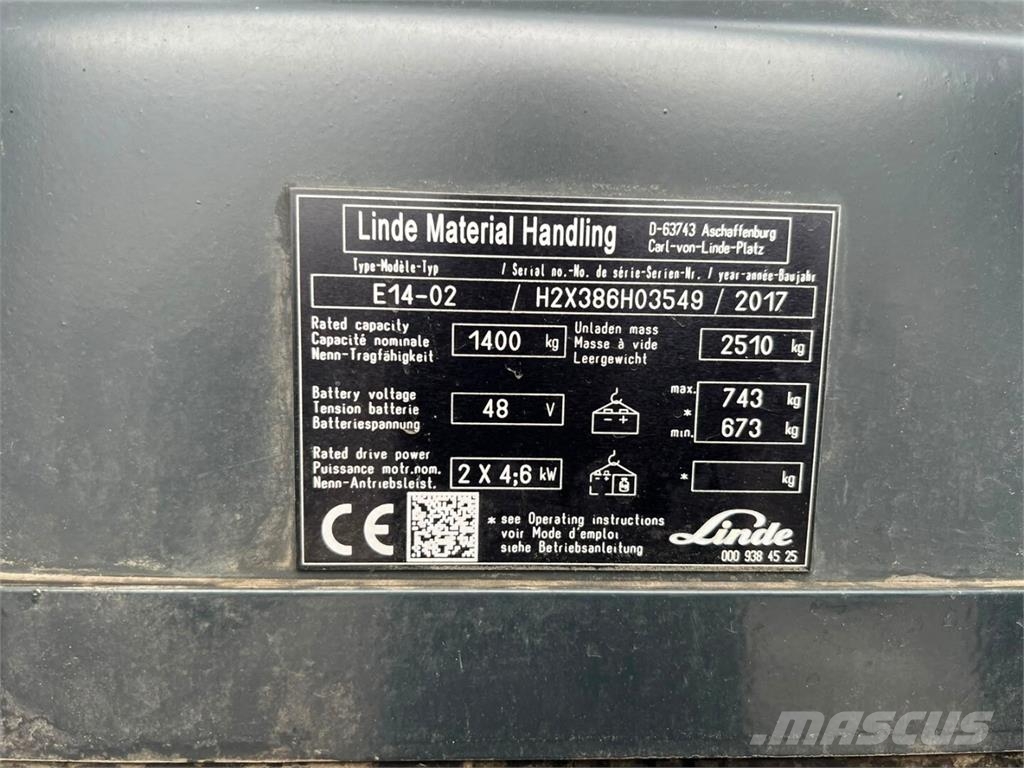 Linde E14-02 Sähkötrukit