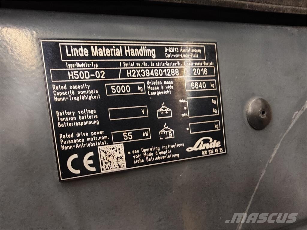 Linde H50D-02 Diesel heftrucks