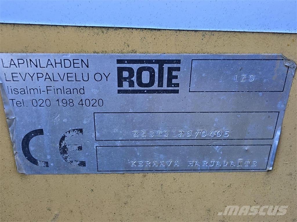 Rote 120 Keräävä Harjalaite كناسات