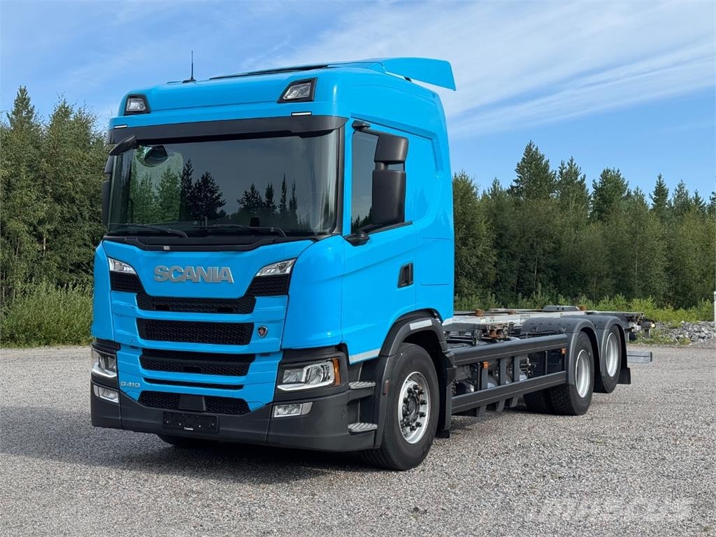 Scania G410 CNG 6x2 Smagās mašīnas ar konteineriem