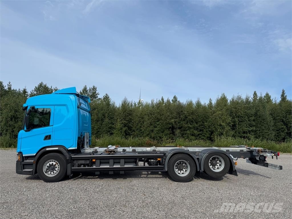 Scania G410 CNG 6x2 Smagās mašīnas ar konteineriem