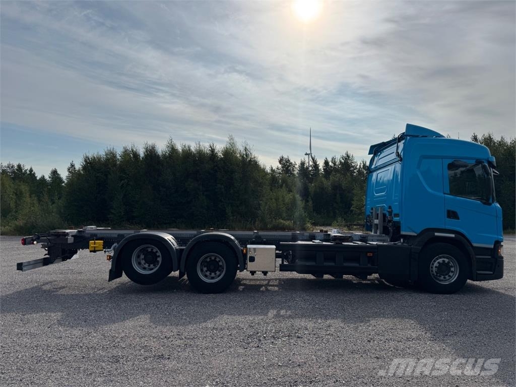 Scania G410 CNG 6x2 Smagās mašīnas ar konteineriem