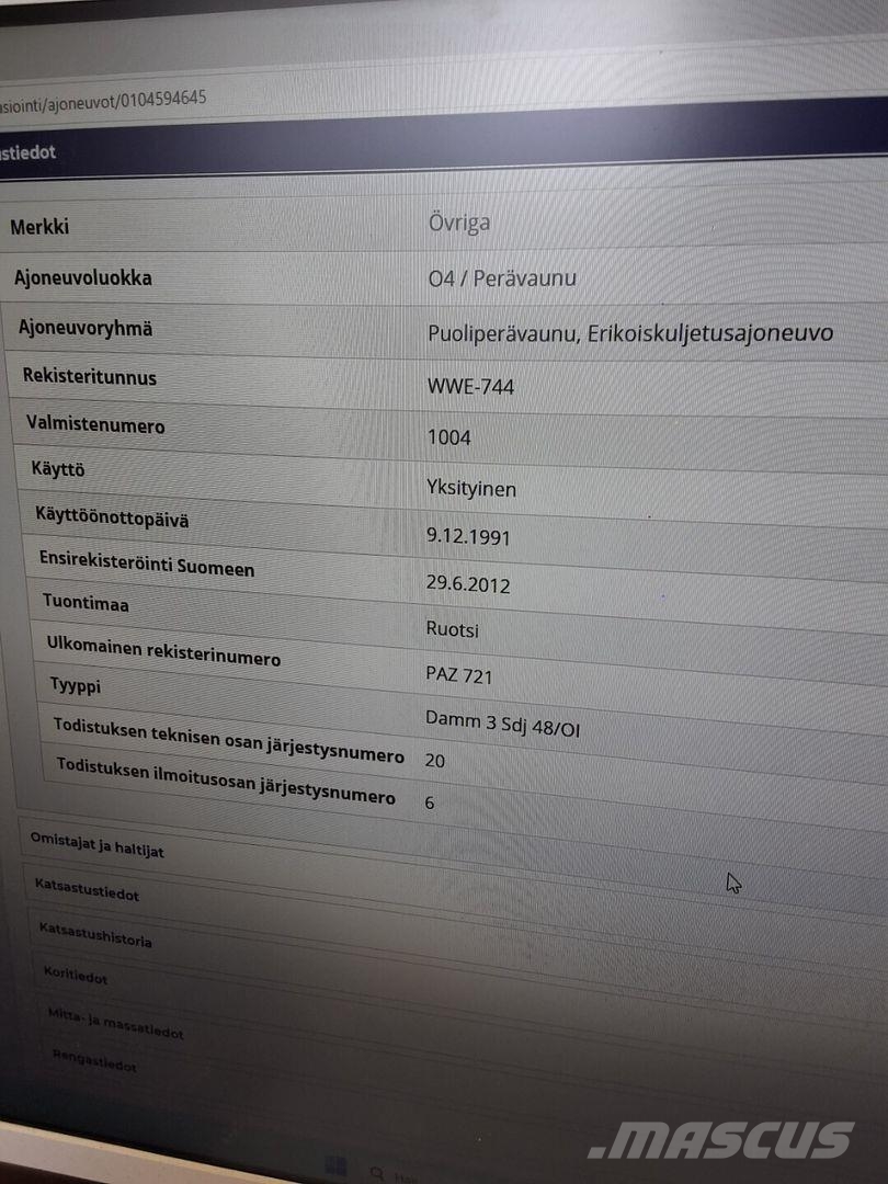 Scania Övriga 3-aks ohjaava Semirremolques de carga baja