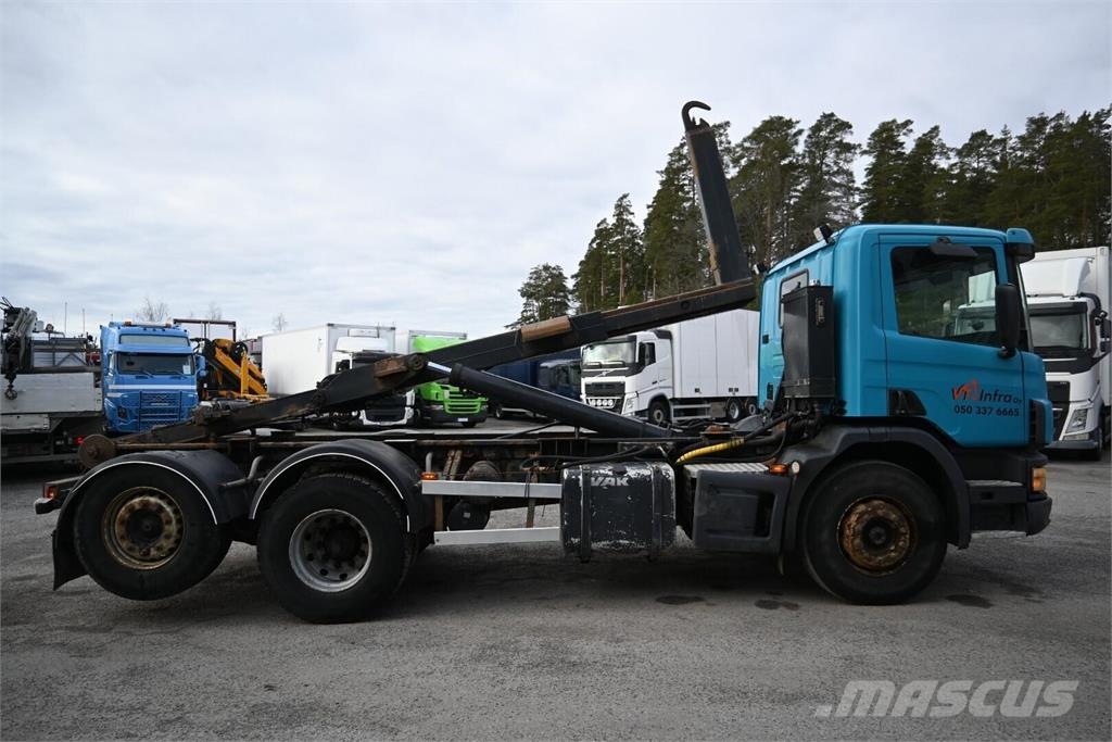 Scania P340 6x2 koukku 吊鉤式起重車
