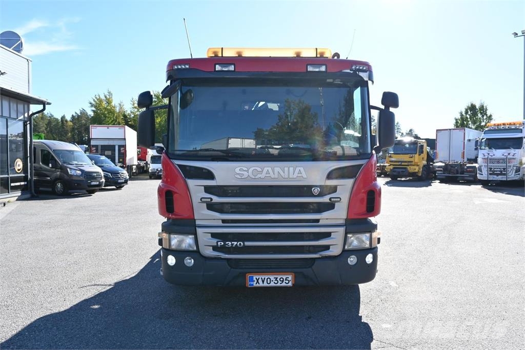 Scania P370 4x2 HIAB 192 & Multilift Camion plateau ridelle avec grue
