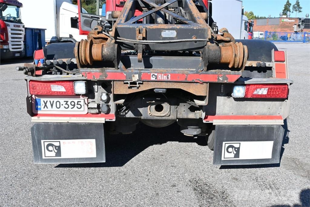Scania P370 4x2 HIAB 192 & Multilift Camion plateau ridelle avec grue