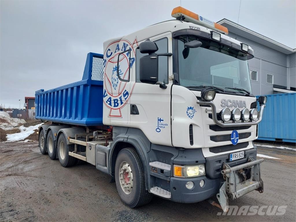 Scania R 480 8X4 Rol kiper kamioni s kukama za dizanje
