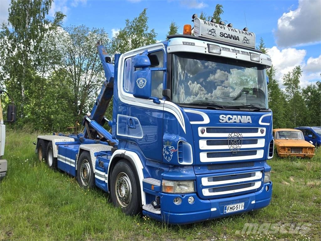 Scania R420 8X4, Meiller RK 20.70 Koukkuauto Camiones elevadores de gancho